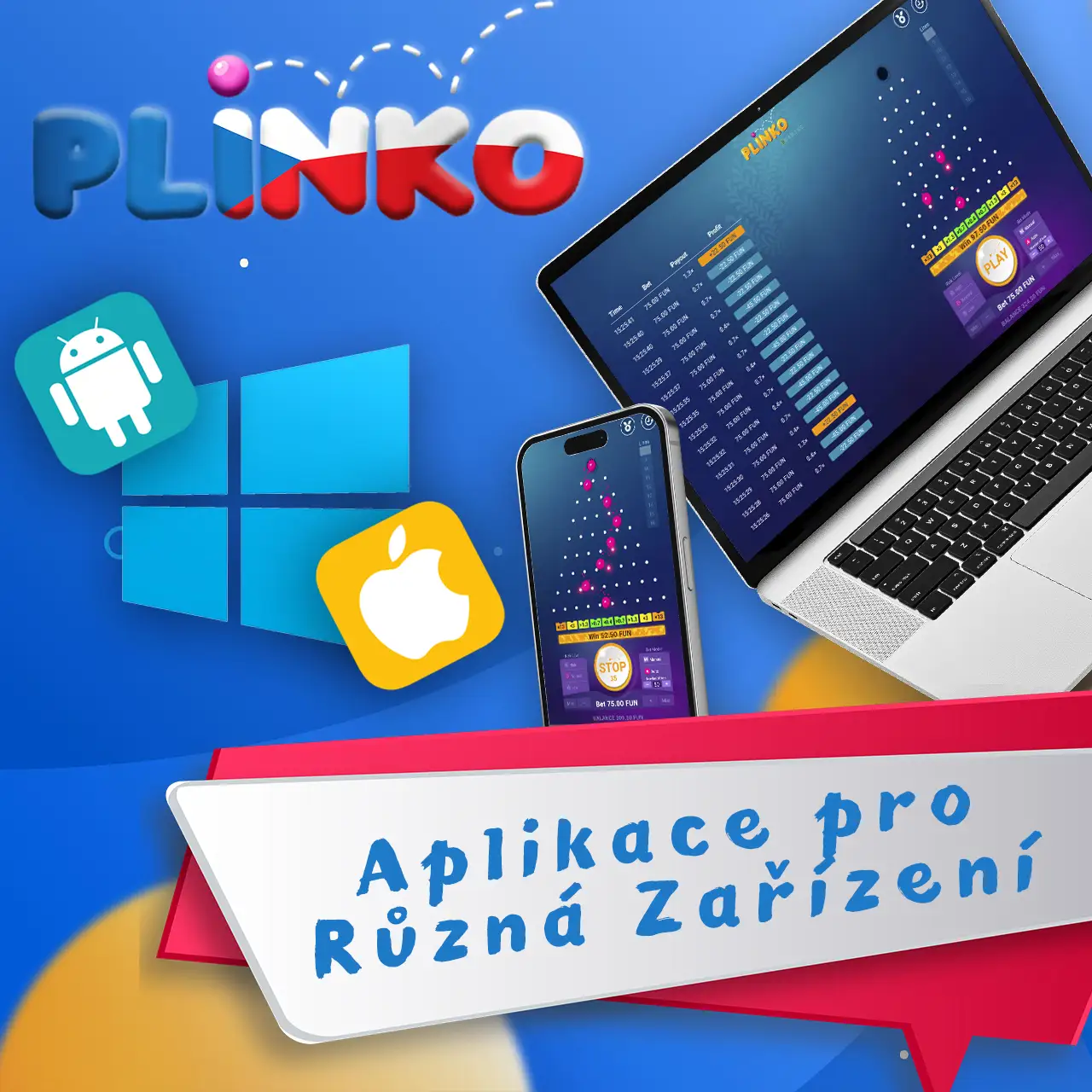 Hrajte Plinko na Androidu, iOS a Windows