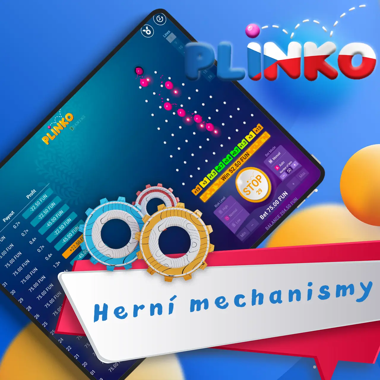 Herní mechanika Plinka