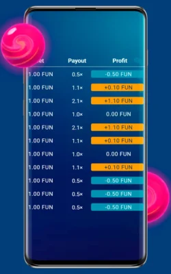 Screenshot oficiální hry Plinko